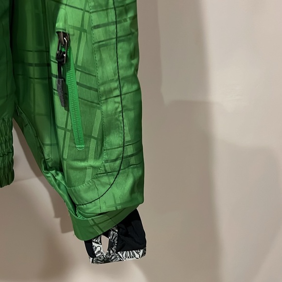 Spyder Women’s Winter Ski Jacket Size Large Kelly Green w/black Trim Gorgeous - Picture 4 of 7